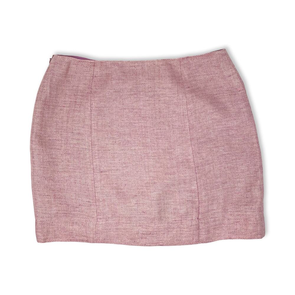Vintage 90s Dana Buchman blush pink pencil skirt high waisted women 6